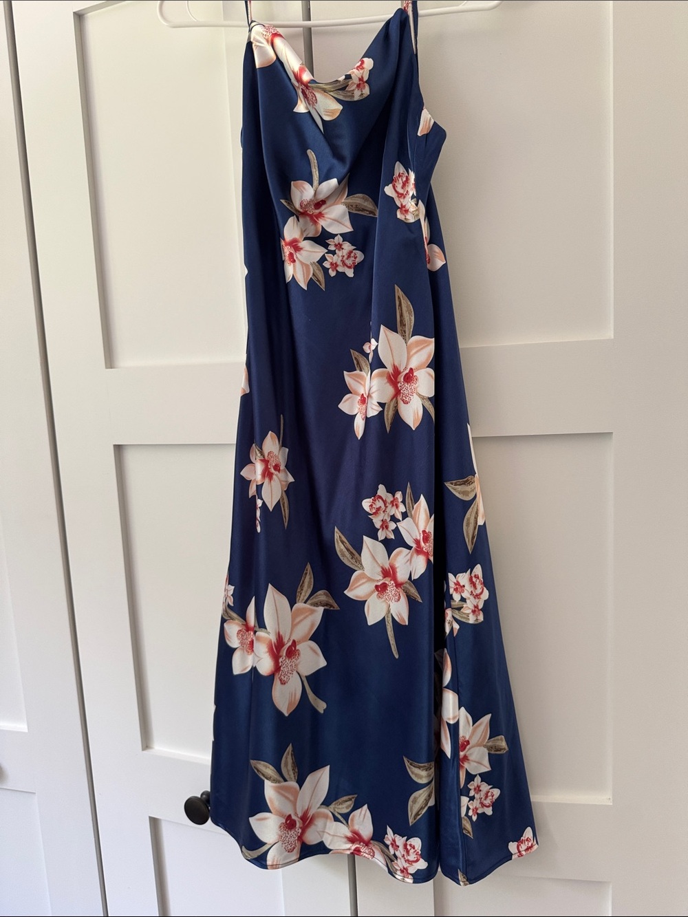 Baltic Born Navy Floral Midi Slip Dress